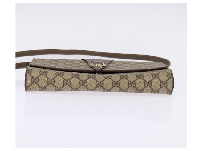 Gucci Borsa a spalla GG Supreme PVC Beige Oro 94 02 050 Auth 146260 D'oro - vista 9