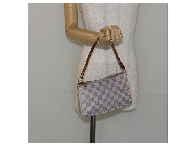 LOUIS VUITTON Pochette Accessori Damier Azur N51986 LV Auth 143621 - vista 20