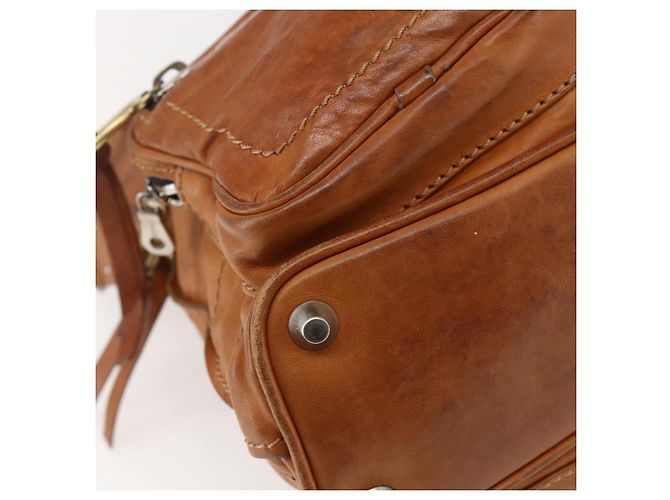 Chloé Borsa a Spalla Chloe Betty in Pelle Marrone Argento Oro Auth 144492 D'oro - vista 14
