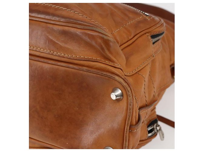 Chloé Borsa a Spalla Chloe Betty in Pelle Marrone Argento Oro Auth 144492 D'oro - vista 15