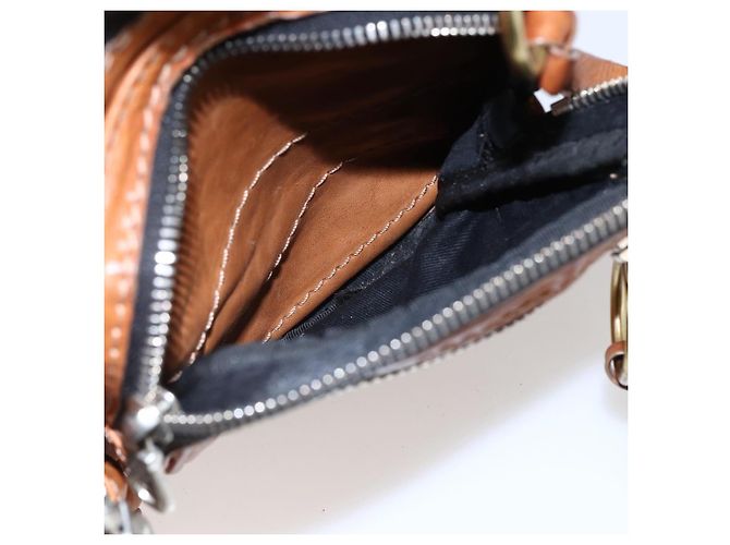 Chloé Borsa a Spalla Chloe Betty in Pelle Marrone Argento Oro Auth 144492 D'oro - vista 22