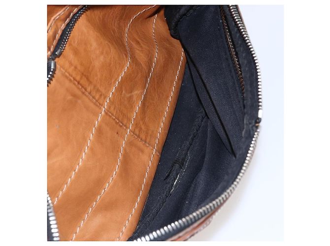 Chloé Borsa a Spalla Chloe Betty in Pelle Marrone Argento Oro Auth 144492 D'oro - vista 25