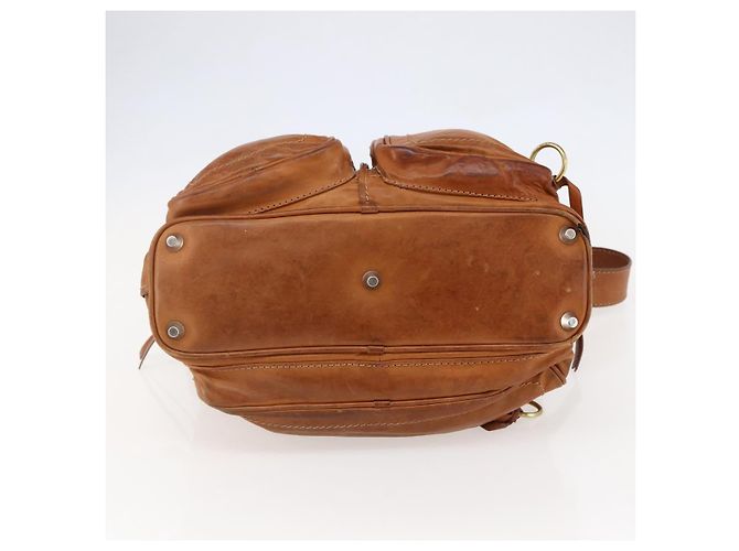 Chloé Borsa a Spalla Chloe Betty in Pelle Marrone Argento Oro Auth 144492 D'oro - vista 5
