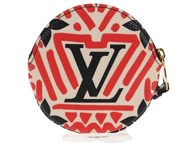 LOUIS VUITTON Monogram Crafty Monedero Redondo Rojo M69505 LV Auth 130673M Roja - vista 2