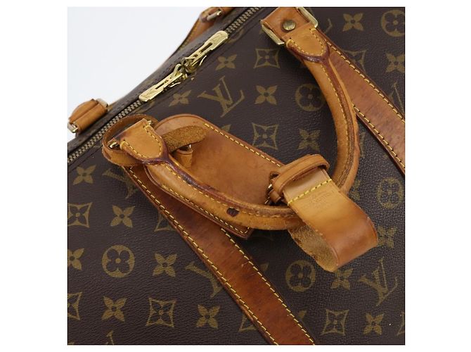 LOUIS VUITTON Borsa Boston Monogram Keepall 55 M41424 LV Auth 143531 Monogramma - vista 10