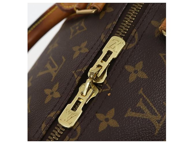LOUIS VUITTON Borsa Boston Monogram Keepall 55 M41424 LV Auth 143531 Monogramma - vista 19