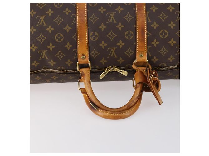 LOUIS VUITTON Borsa Boston Monogram Keepall 55 M41424 LV Auth 143531 Monogramma - vista 7