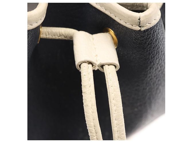 Borsa a Spalla LOEWE in Pelle Blu Navy Oro Auth 144366 D'oro - vista 11