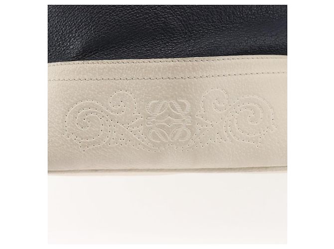 Borsa a Spalla LOEWE in Pelle Blu Navy Oro Auth 144366 D'oro - vista 18