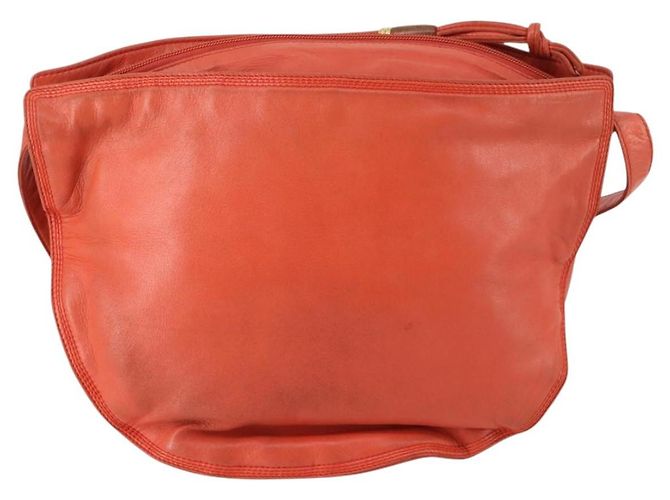 Borsa a Spalla LOEWE in Pelle Arancione Oro Auth BA6091 D'oro - vista 2
