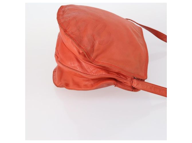 Borsa a Spalla LOEWE in Pelle Arancione Oro Auth BA6091 D'oro - vista 3