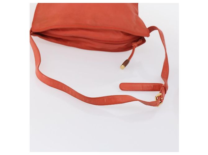 Borsa a Spalla LOEWE in Pelle Arancione Oro Auth BA6091 D'oro - vista 7