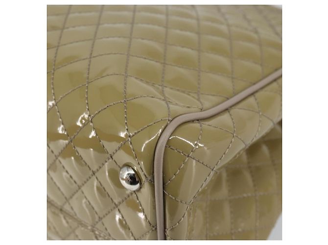 Salvatore Ferragamo Vala Tote Bag Emaille Khaki Silber Auth 144975 - Ansicht 15