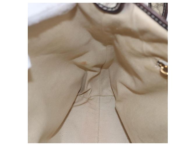 Céline Borsa a spalla in tela Macadam CELINE in pelle PVC bianco oro Auth 143583 D'oro - vista 21
