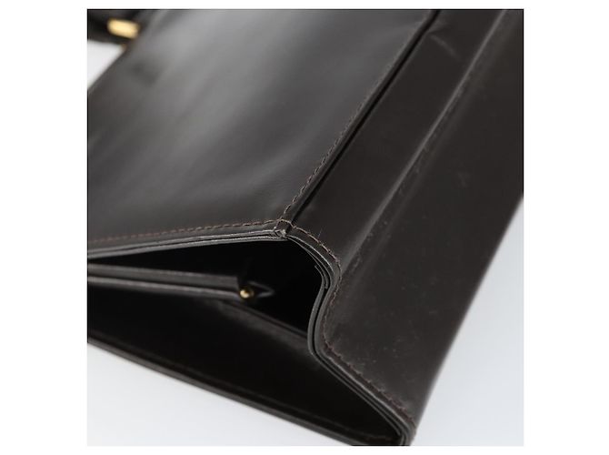 Borsa a mano FENDI in pelle marrone dorato Auth gh869 D'oro - vista 14