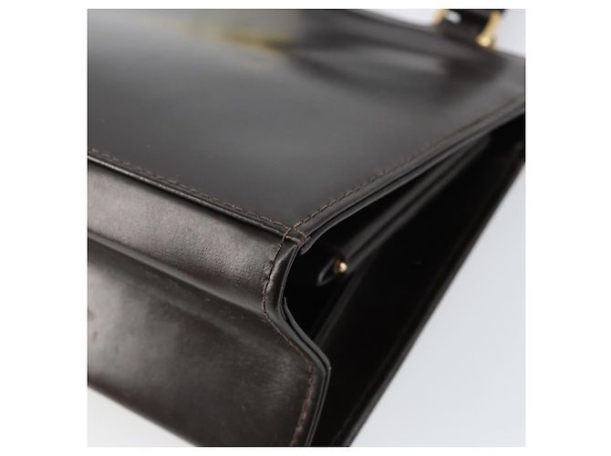 Borsa a mano FENDI in pelle marrone dorato Auth gh869 D'oro - vista 15