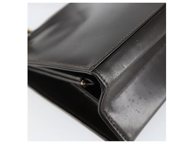 Borsa a mano FENDI in pelle marrone dorato Auth gh869 D'oro - vista 16