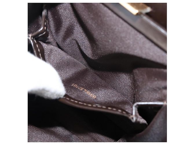 Borsa a mano FENDI in pelle marrone dorato Auth gh869 D'oro - vista 21