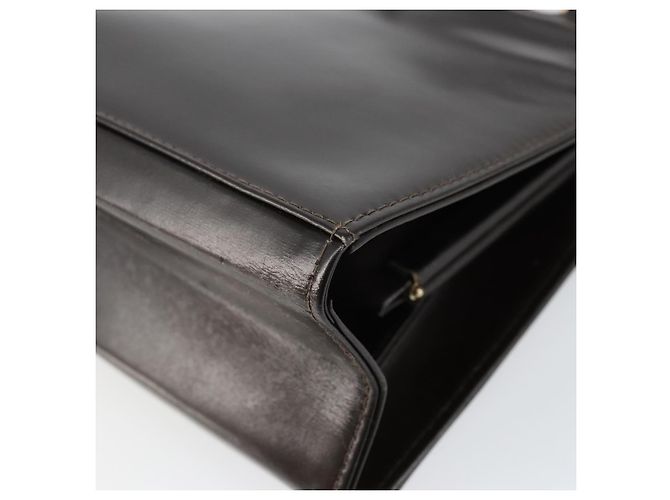 Borsa a mano FENDI in pelle marrone dorato Auth gh869 D'oro - vista 9