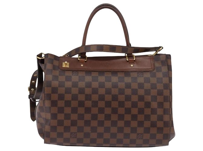 LOUIS VUITTON Borsa a Mano Damier Ebene Greenwich 2way N41337 LV Auth 143834 - vista 13