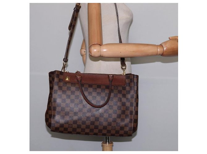 LOUIS VUITTON Borsa a Mano Damier Ebene Greenwich 2way N41337 LV Auth 143834 - vista 25
