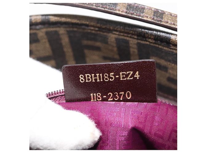 FENDI Zucca Canvas Tote Bag Schwarz Braun Auth 144917 - Ansicht 12