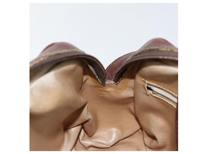 Céline Borsa a Spalla in Tela Macadam CELINE PVC Beige Oro Auth 144356 D'oro - vista 20