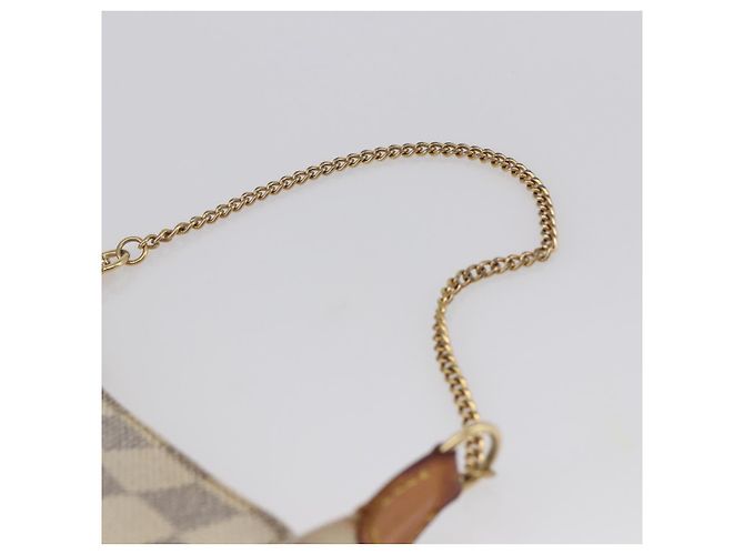 LOUIS VUITTON Mini Pochette Accessoires Damier Azur N63005 Auth LV 144622 - vista 8