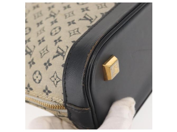 LOUIS VUITTON Mini Alma Alto Borsa a Mano Monogramma Blu M92202 LV Auth 143550 - vista 15