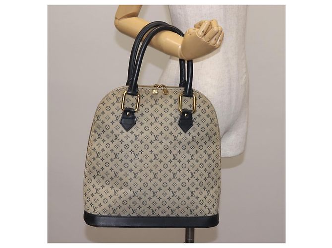 LOUIS VUITTON Mini Alma Alto Borsa a Mano Monogramma Blu M92202 LV Auth 143550 - vista 21