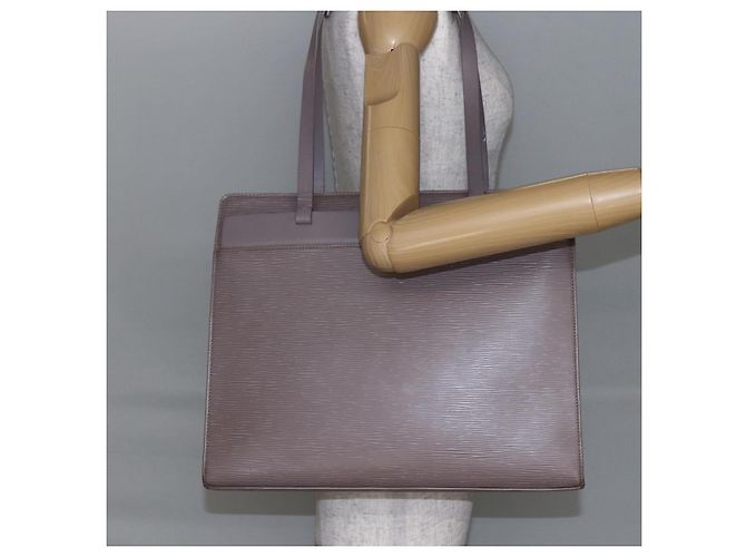 LOUIS VUITTON Borsa Tote Epi Croisette GM Lilla M5250B LV Auth BA6699 Porpora - vista 23