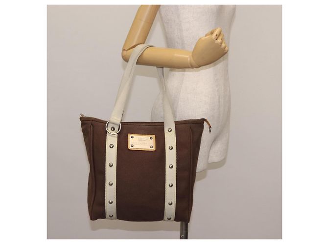 LOUIS VUITTON LV cup Cabas MM Antigua Borsa Tote Marrone M80663 LV Auth hk3144 - vista 22