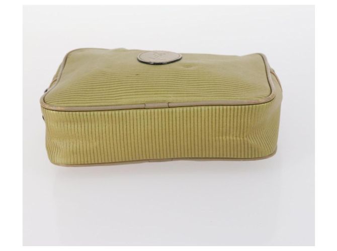 SAINT LAURENT Borsa a mano in pelle 2 pezzi Nero Oro beige Auth am9229 D'oro - vista 14