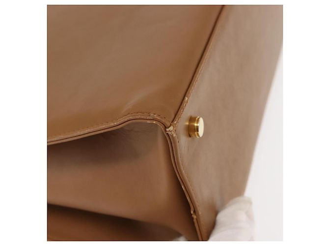 Borsa a Spalla Gancini in Pelle Beige Auth BA6798 di Salvatore Ferragamo - vista 15