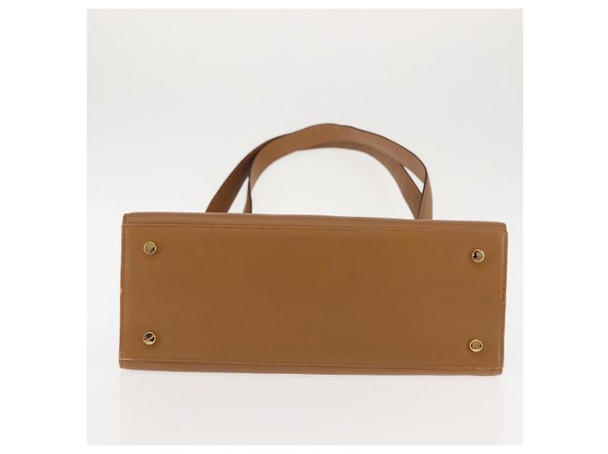 Borsa a Spalla Gancini in Pelle Beige Auth BA6798 di Salvatore Ferragamo - vista 5