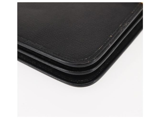 Borsa a spalla con catena in pelle nera Christian Dior Auth BA6823 Nero - vista 15