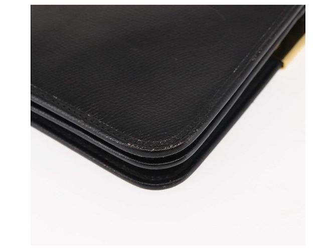 Borsa a spalla con catena in pelle nera Christian Dior Auth BA6823 Nero - vista 17