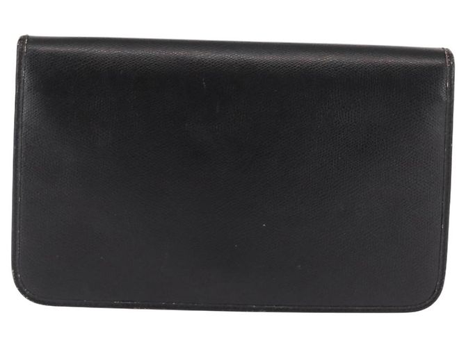 Borsa a spalla con catena in pelle nera Christian Dior Auth BA6823 Nero - vista 2
