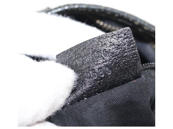 Bolso de Hombro Abbey GG Canvas Gucci Negro Dorado 131326 Auth bs29715 - vista 12