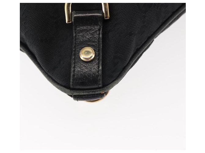 Bolso de Hombro Abbey GG Canvas Gucci Negro Dorado 131326 Auth bs29715 - vista 16