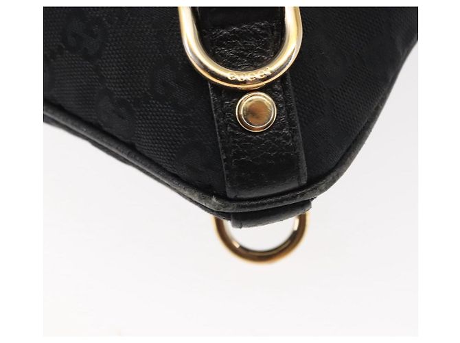 Bolso de Hombro Abbey GG Canvas Gucci Negro Dorado 131326 Auth bs29715 - vista 17