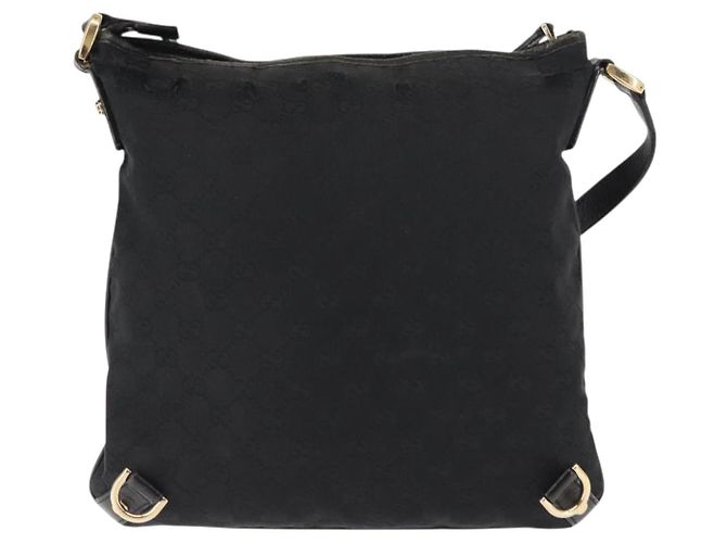 Bolso de Hombro Abbey GG Canvas Gucci Negro Dorado 131326 Auth bs29715 - vista 2