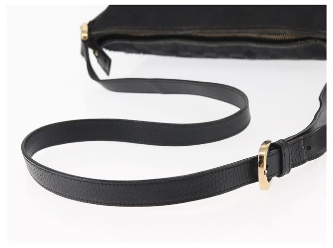 Bolso de Hombro Abbey GG Canvas Gucci Negro Dorado 131326 Auth bs29715 - vista 8