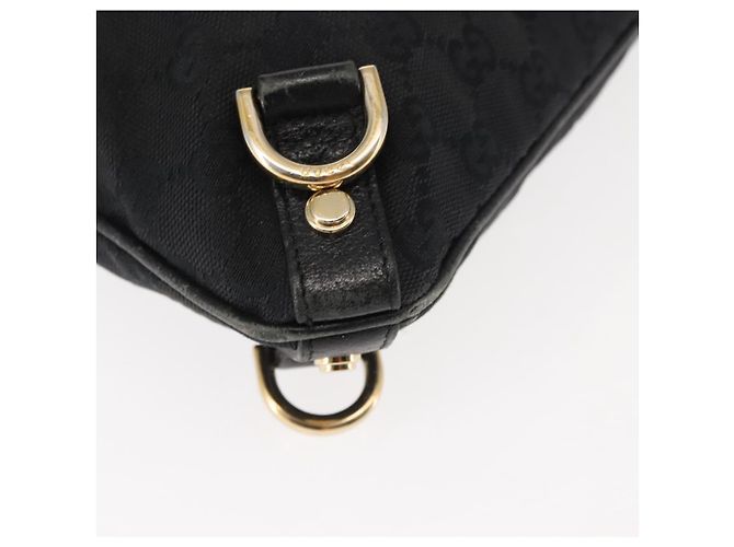 Bolso de Hombro Abbey GG Canvas Gucci Negro Dorado 131326 Auth bs29715 - vista 9