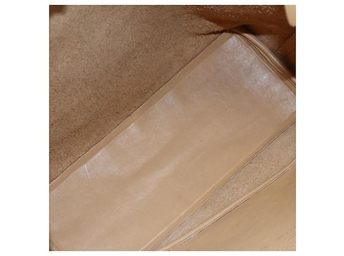 Coach Borsa Tote in Pelle Beige Auth am9383 - vista 11