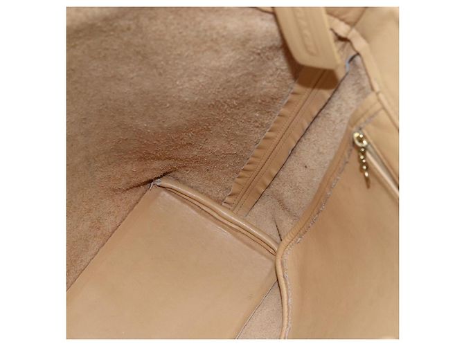 Coach Borsa Tote in Pelle Beige Auth am9383 - vista 18