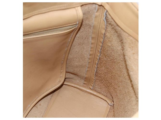 Coach Borsa Tote in Pelle Beige Auth am9383 - vista 19