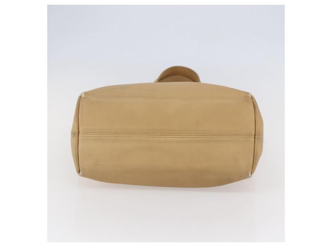 Coach Borsa Tote in Pelle Beige Auth am9383 - vista 5