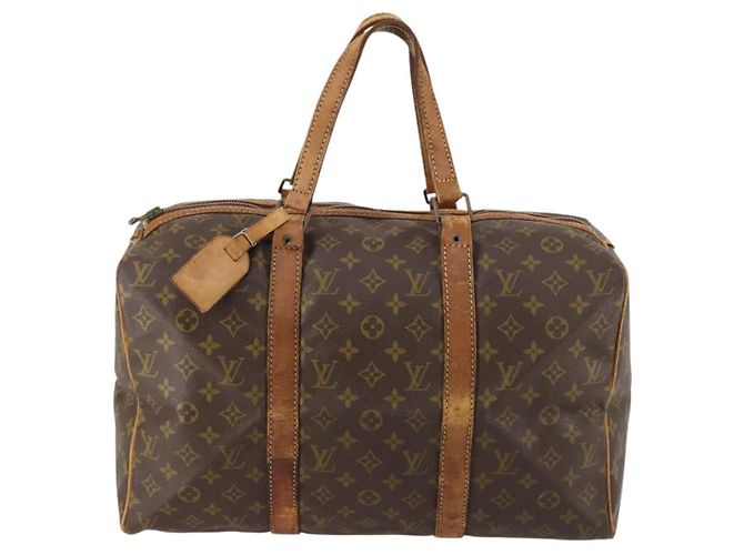 LOUIS VUITTON Borsa Boston Sac Souple 45 Monogram M41624 LV Auth 142475 Monogramma - vista 13