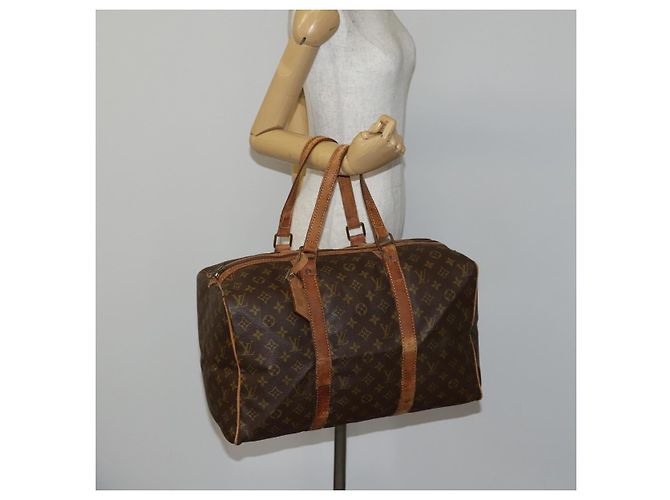 LOUIS VUITTON Borsa Boston Sac Souple 45 Monogram M41624 LV Auth 142475 Monogramma - vista 23
